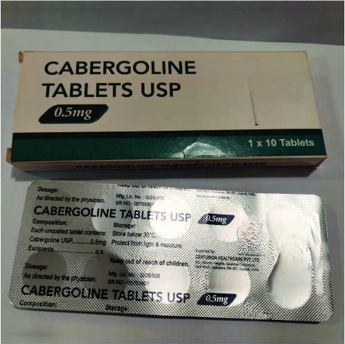 CABERGOLINE USP 0.5MG TABLET