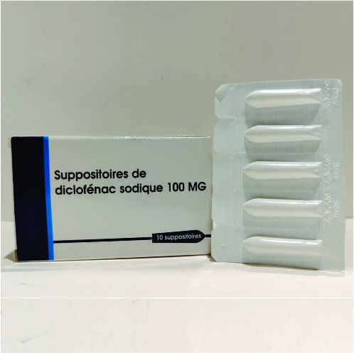 DICLOFENAC SODIUM 100 MG SUPPOSITORIES (4)