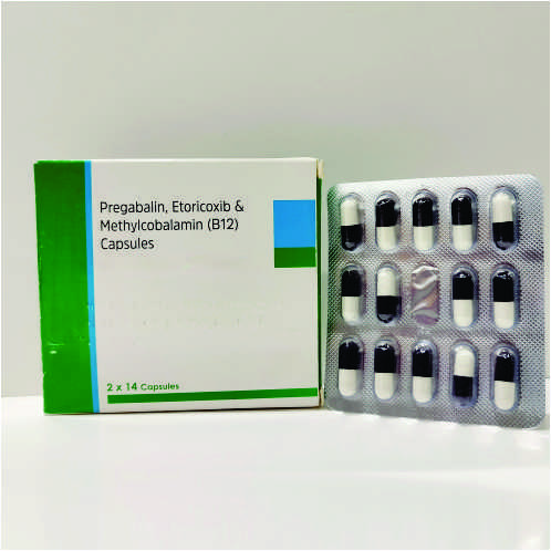 ETORICOXIB 90MG + PREGABALIN 75MG+ VITAMIN B12 24MCG TABLETS (1)