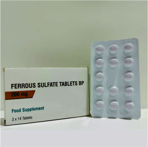 FERROUS SULFATE B.P. 200 MG TABLETS (3)