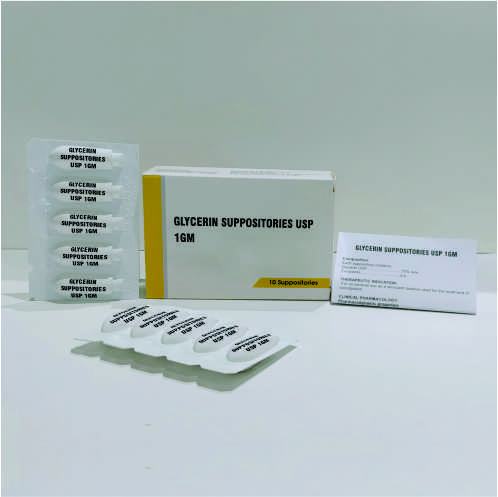 GLYCERIN SUPPOSITORIES USP 1GM - Packshot