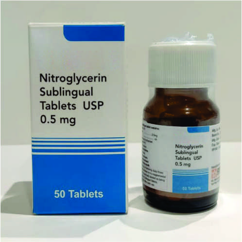 Nitroglycerin Sublingual Tablets USP 0.5 mg