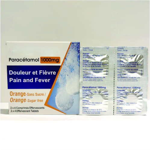 PARACETAMOL BP 1000 MG EFFERVESCENT TABLETS (2)