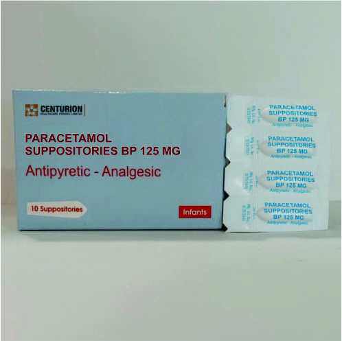 PARACETAMOL SUPPOSITORIES BP 125mg