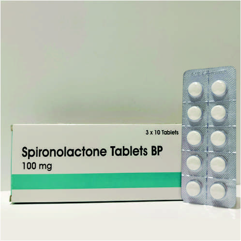 SPIRONOLACTONE BP 100MG TABLETS (4)